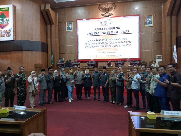 DPRD Mura Paripurna Agenda Pengumuman Hasil Penetapan Pasangan Calon Bupati dan Wakil Bupati Terpilih Ramah-Pro