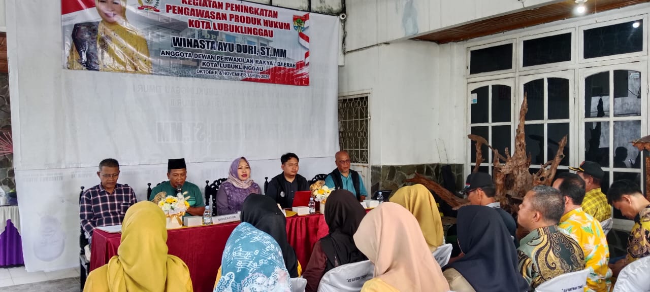 Bagi Pengetahuan Kepada Masyarakat, Winasta Gelar Peningkatan Pengawasan Produk Hukum